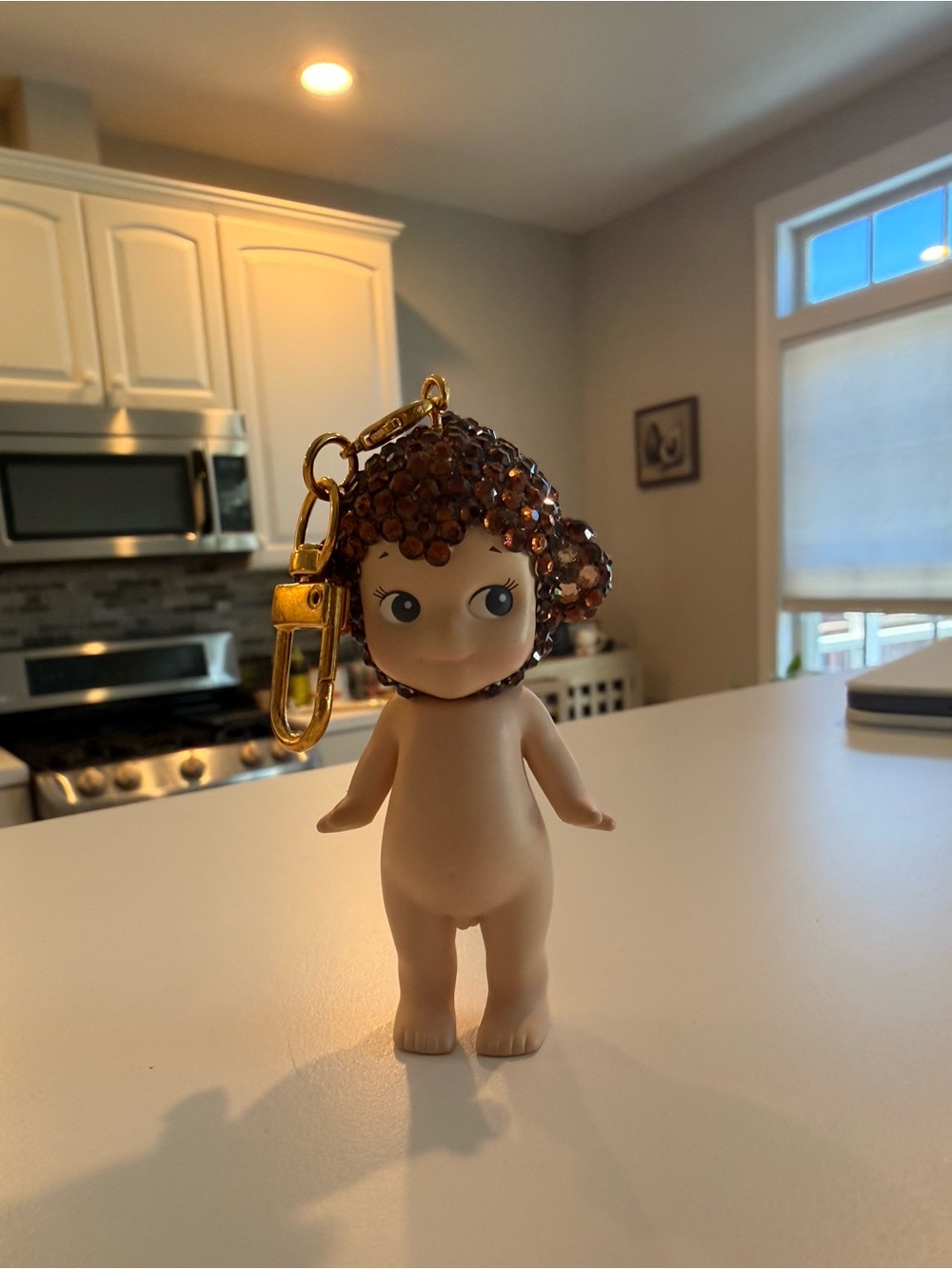 Bedazzled Monkey Sonny Angel Keychain